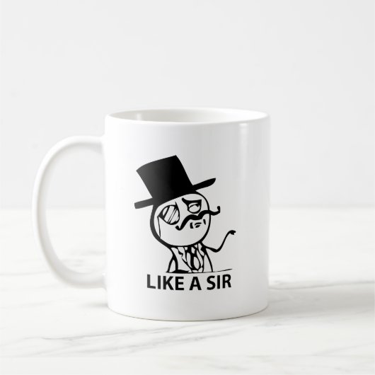 Wie ein Sir Kaffeetasse (Links)