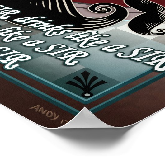 Wie ein Sir - Meme Poster (Ecke)