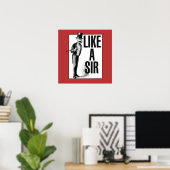 Wie ein SIR Poster (Heimbüro)