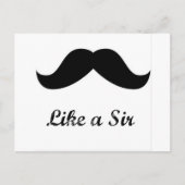 Wie ein Sir Postkarte (Vorderseite)