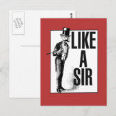 Wie ein SIR Postkarte (Vorne/Hinten)