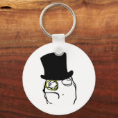 Wie ein Sir Rage Face Meme Schlüsselanhänger (Vorderseite)