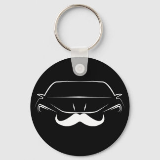 Wie ein Sir 'Stache Key Chain Schlüsselanhänger