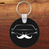 Wie ein Sir 'Stache Key Chain Schlüsselanhänger (Vorderseite)