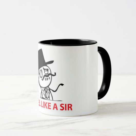 Wie ein Sir Tasse (VorderseiteRechts)