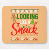 Wie ein Snack Funny Christmas Cookie hässlich auss Mousepad (Vorne)