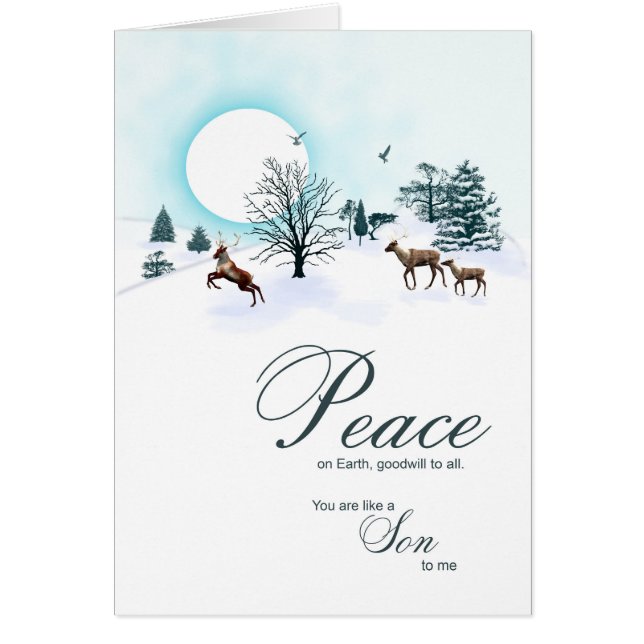 Wie ein Sohn für mich, Weihnachtszene mit Rentiere (Vorne)