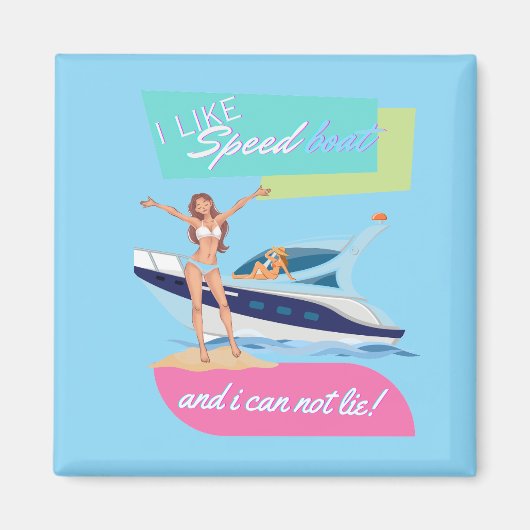 wie ein Speedboot Magnet (Vorne)