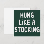 Wie ein Strumpf behängt Weihnachten Lustig Sarkast (Vorne/Hinten)