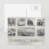 Wie ein Torpedoboot gebaut wird Postkarte (Vorne/Hinten)
