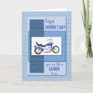 Wie ein Vater für mich, Vatertag mit Motorrad Karte