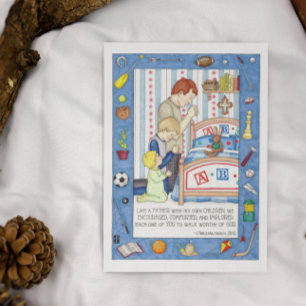 Wie ein Vater Inspiration Postcard Postkarte