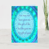 Wie ein Vater Stepdad Modern Inspirivity Card Karte (Vorderseite)