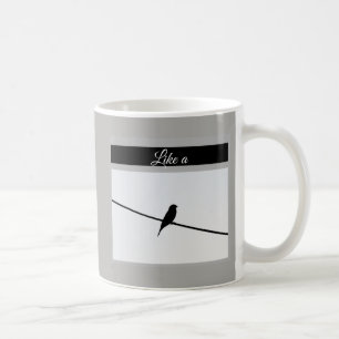 Wie ein Vogel auf einem Draht - Leonard Cohen Kaffeetasse