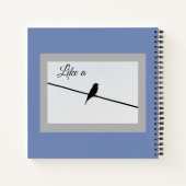 Wie ein Vogel auf einem Wirt - Leonard Cohen Notizbuch (Rückseite)