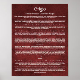 Wie ein Wächter Angel Hund einen katholischen Prie Poster