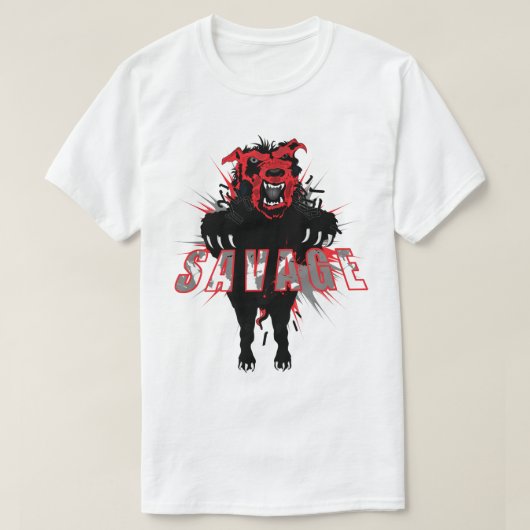Wie ein Wilder! T-Shirt (Design vorne)