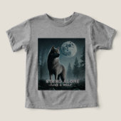 Wie ein Wolf-T - Shirt allein stehen (Design Vorderseite)