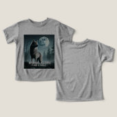 Wie ein Wolf-T - Shirt allein stehen (Design Vorderseite & Rückseite)