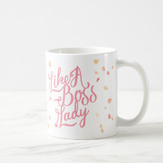 Wie eine Boss Lady vom Gepunkteten Olive Kaffeetasse