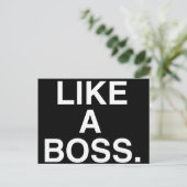 Wie eine Boss-Postkarte Postkarte (Stehend Vorderseite)
