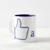 Wie eine Boss-Tasse Zweifarbige Tasse (Vorderseite Links)