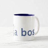 Wie eine Boss-Tasse Zweifarbige Tasse (VorderseiteRechts)