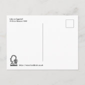 Wie eine Eggshell Postkarte (Rückseite)