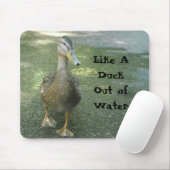 Wie eine Ente aus Wasser Mousepad (Mit Mouse)
