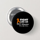 Wie eine Frau Warrior Button (Vorne & Hinten)