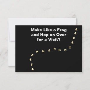 Wie eine Froschkarte machen Mitteilungskarte