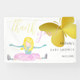 Wie eine Girl Watercolor Illustration Banner