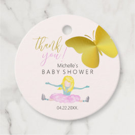 Wie eine Girl Watercolor Illustration Geschenkanhänger