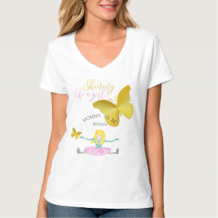Wie eine Girl Watercolor Illustration T-Shirt
