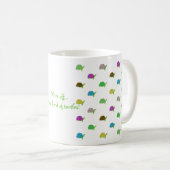 Wie eine Herde der Schildkröten Kaffeetasse (VorderseiteRechts)