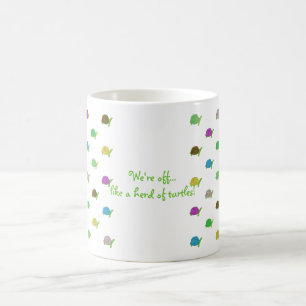 Wie eine Herde der Schildkröten Kaffeetasse