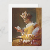 Wie eine Königin glücklich Geburtstag zu sein! (Vorne/Hinten)