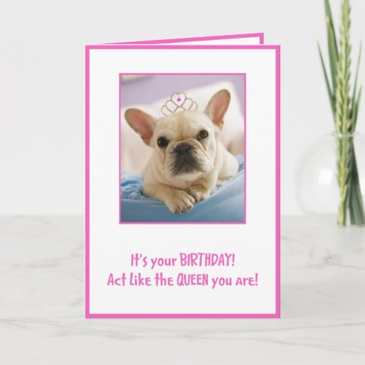 Wie eine Königin Karte (Vorderseite)