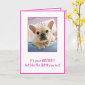 Wie eine Königin Karte (Gelbe Blume)