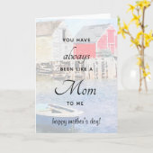 Wie eine Mama Blue Rocks Fishing Shops Karte (Gelbe Blume)