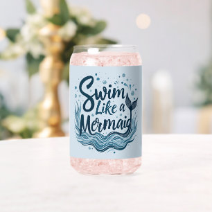 Wie eine Meerjungfrau schwimmen - Whimsical-Ozean- Dosenglas