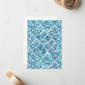 WIE EINE MERMAID Nautical Fish Scala Note Card Mitteilungskarte (Vorderseite/Rückseite Beispiel)