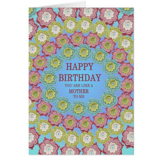 Wie eine Mutter zum Geburtstag Crochet-Blume (Vorne)