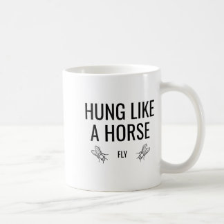 Wie eine Pferdebremse bestückt - Lustige sarkastis Kaffeetasse