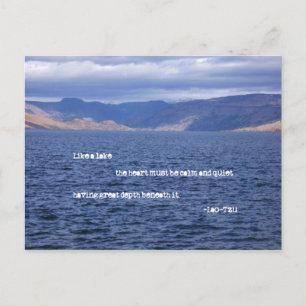 Wie eine Postkarte für einen See