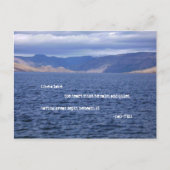 Wie eine Postkarte für einen See (Vorderseite)