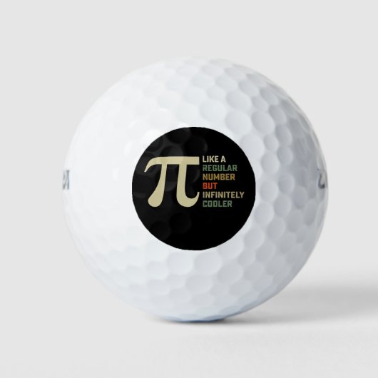 Wie eine reguläre Zahl, aber unendlich Cooler Pi-T Golfball (Vorderseite)