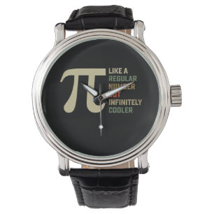 Wie eine reguläre Zahl, aber unendlich kühlerer Pi Armbanduhr