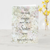 Wie eine Schwester Vanilla Strawberry Hydrangeas Karte (Gelbe Blume)