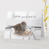 Wie eine Senfkörnerkarte - Care & Concern Card Karte (Gelbe Blume)